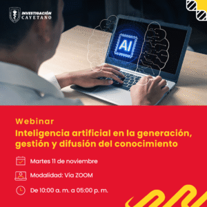 UPCH – Portal de investigación: Participa del webinar «Inteligencia artificial en la generación, gestión y difusión del conocimiento»