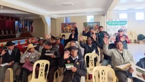 INIA: Puno: INIA transfiere tecnologías agrarias para conservar la calidad de cultivos frente a lluvias y granizadas en Moho