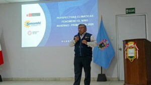 [SENAMHI] Senamhi presentó perspectivas climáticas del Fenómeno El Niño en plataforma de gestión del riesgo en Arequipa